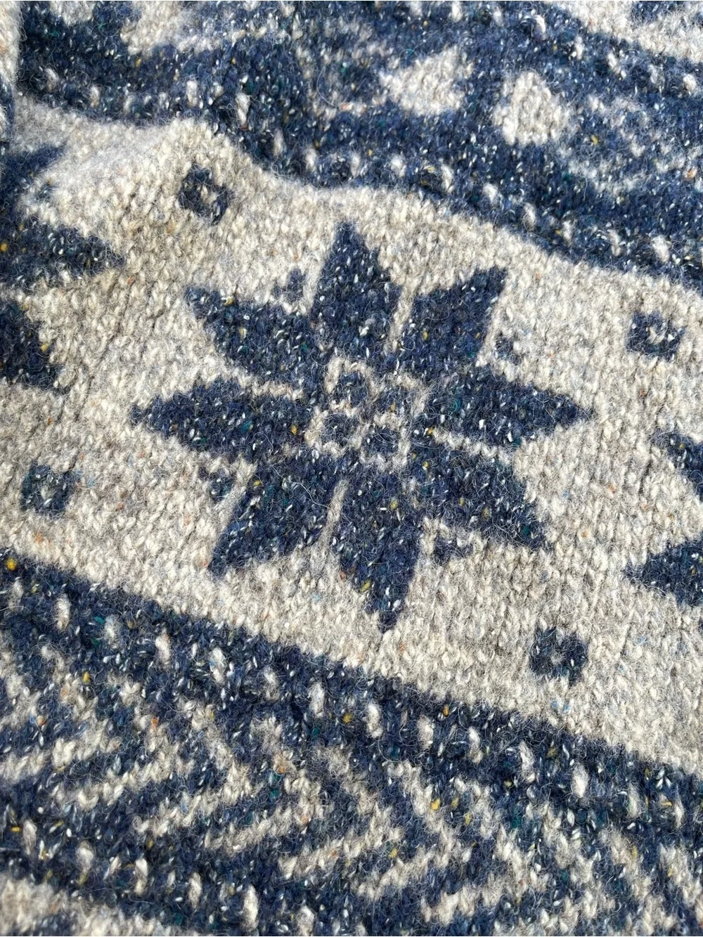 West Highland Woolens 1990’s Snowflake Nordic Knit Sweater Womens Size XL
